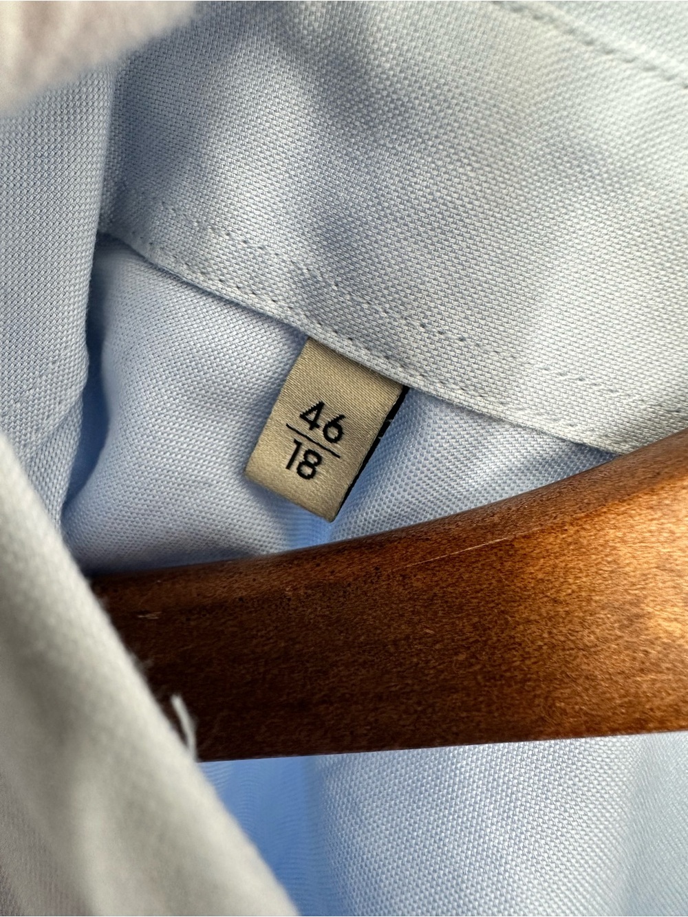 GUCCI French Cuff Vintage Pointed Collar Uniform Staff Dress Shirt Light Blue - Picture 11 of 12